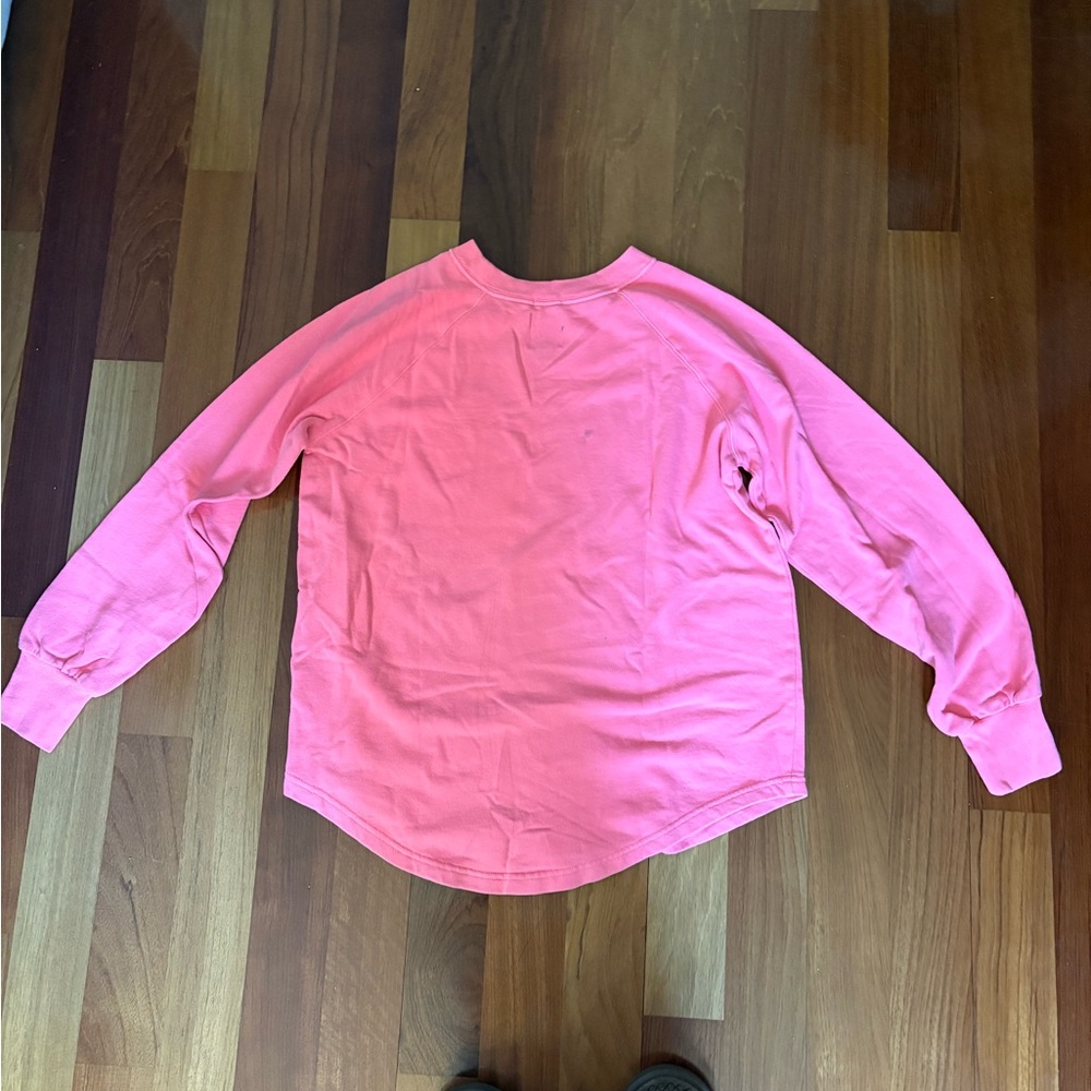 GAP Pink Long Sleeve Tee Relaxed Fit - Picture 4 of 4